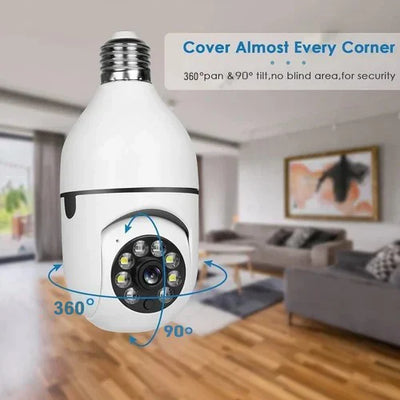 360° CCTV WiFi Bulb Camera