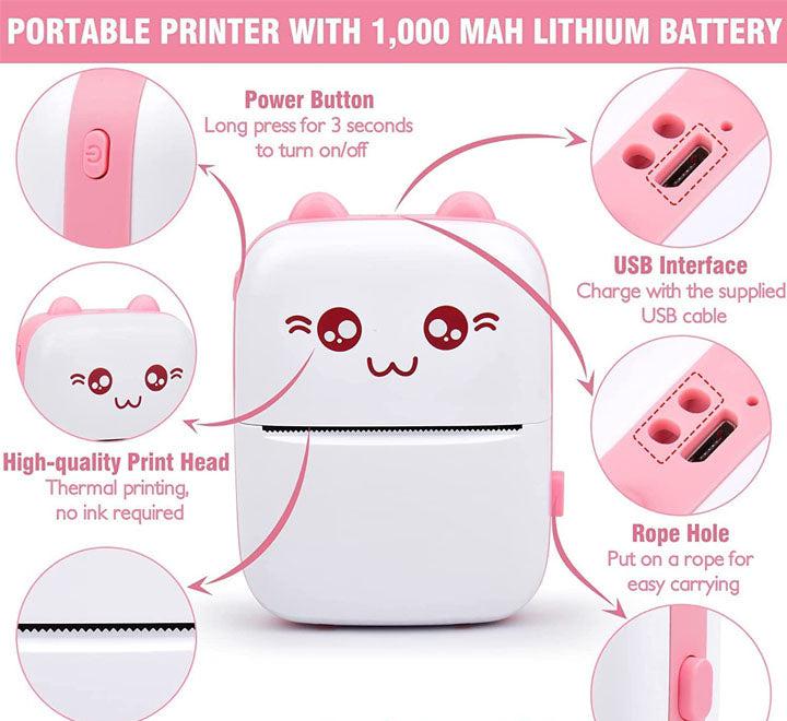 Easy and Portable Mini Pocket BT Thermal Printer