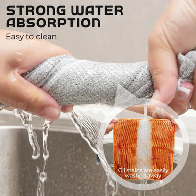 Multipurpose Wire Dishwashing Rags for Wet and Dry